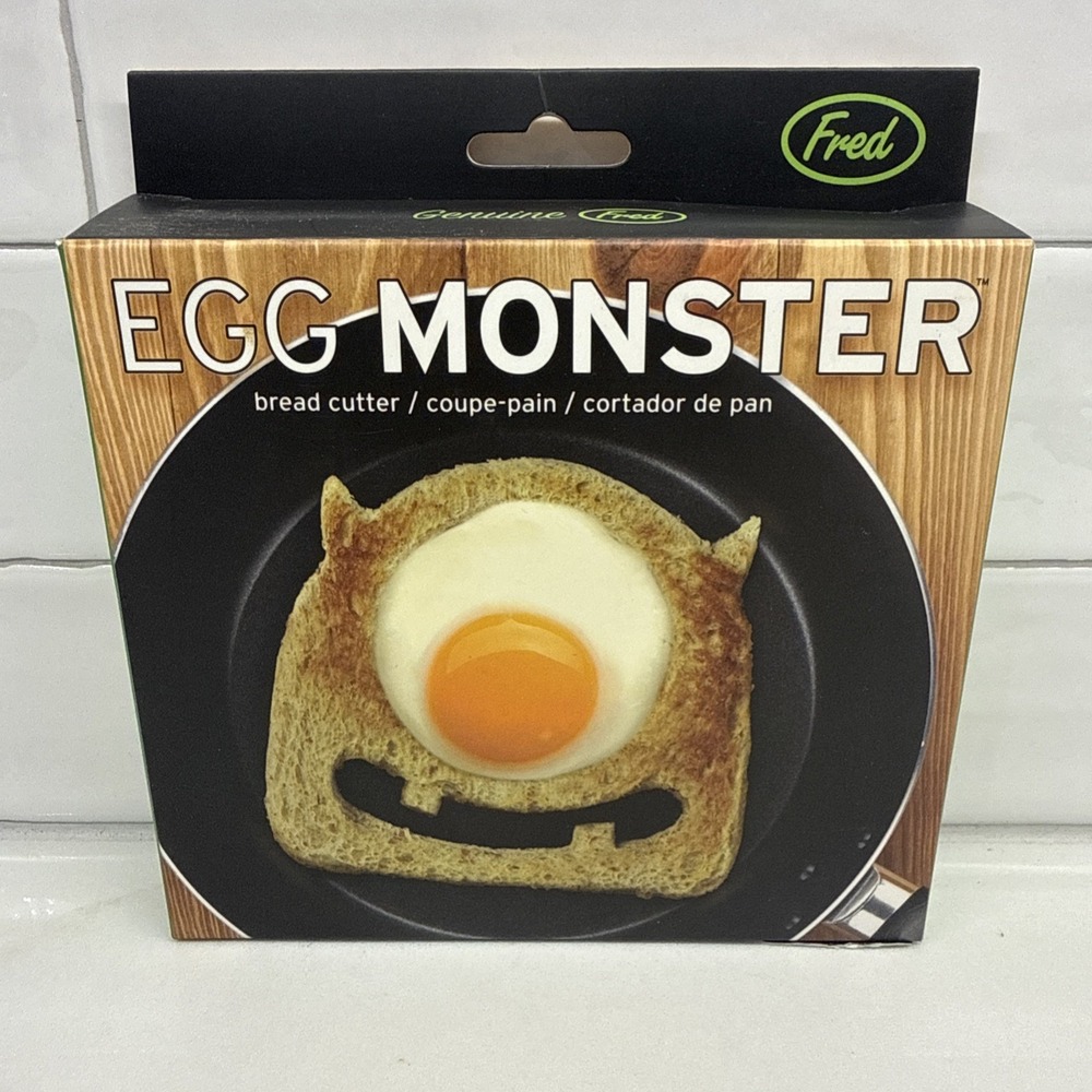Genuine FRED Egg Monster Bread Cutter, NIB